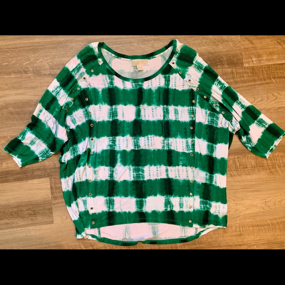Green tie dye Michael Kors Blouse